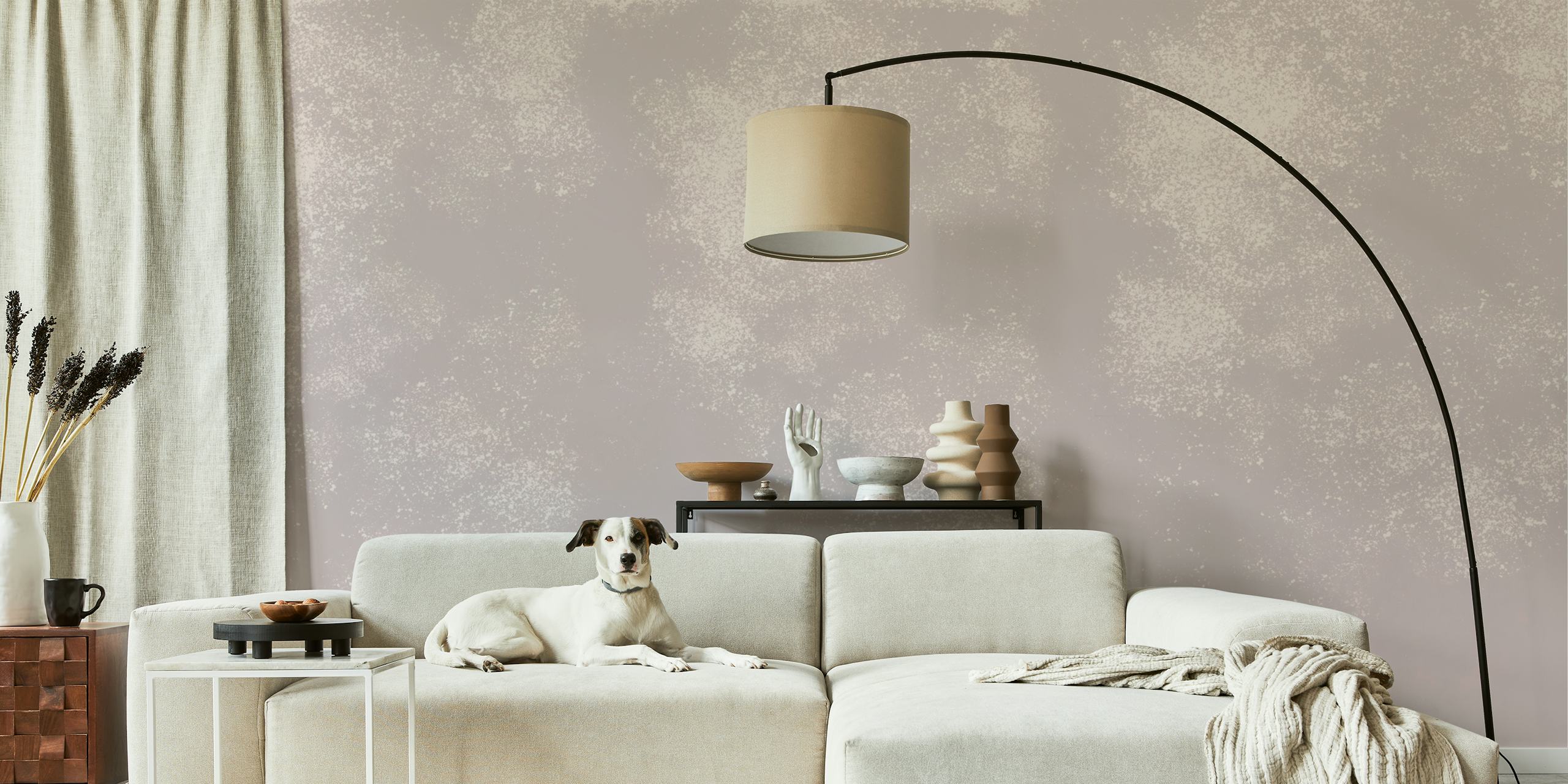 Subtle tan monochromatic textured wall mural