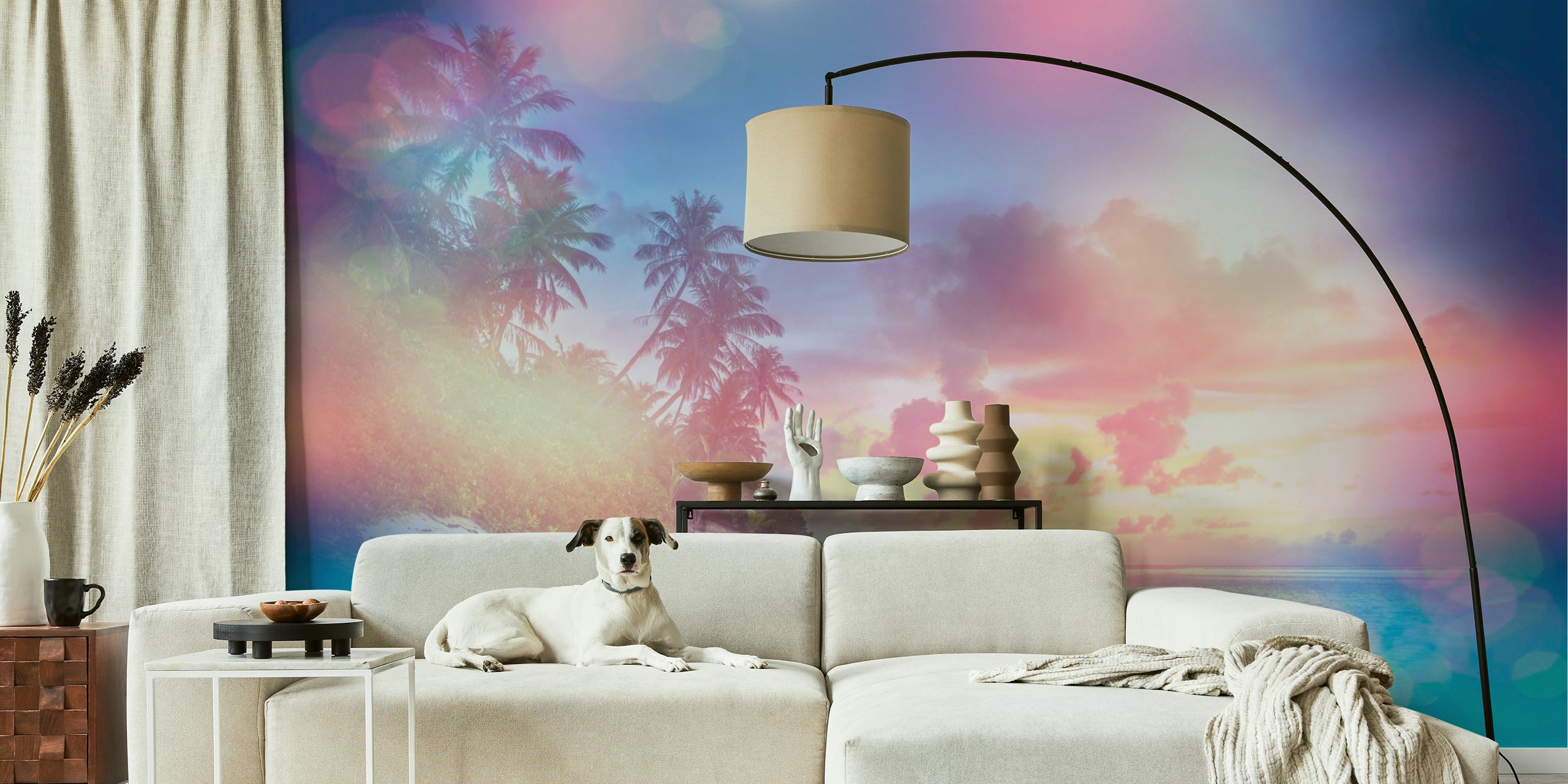 papel de parede Summer Beach Dreams em um quarto