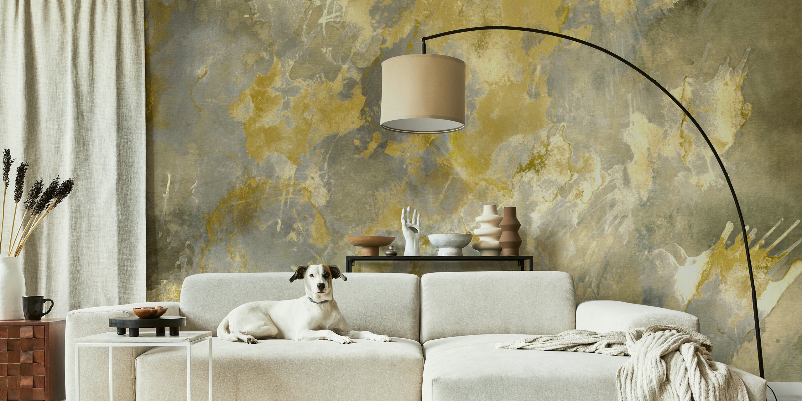 Papel de parede Elegant Grunge Dream em um quarto