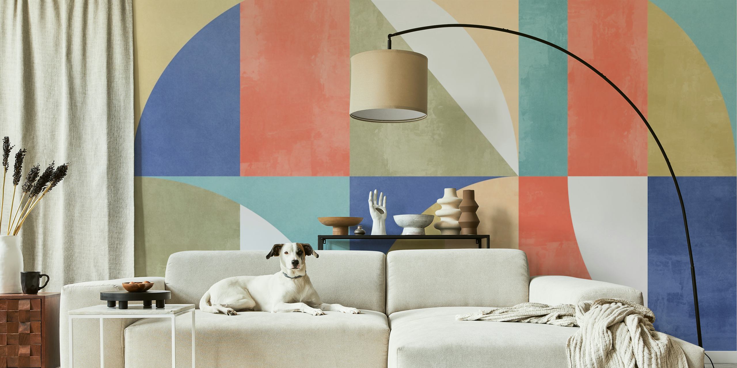 tapeta Abstract Tulip Flower w pokoju