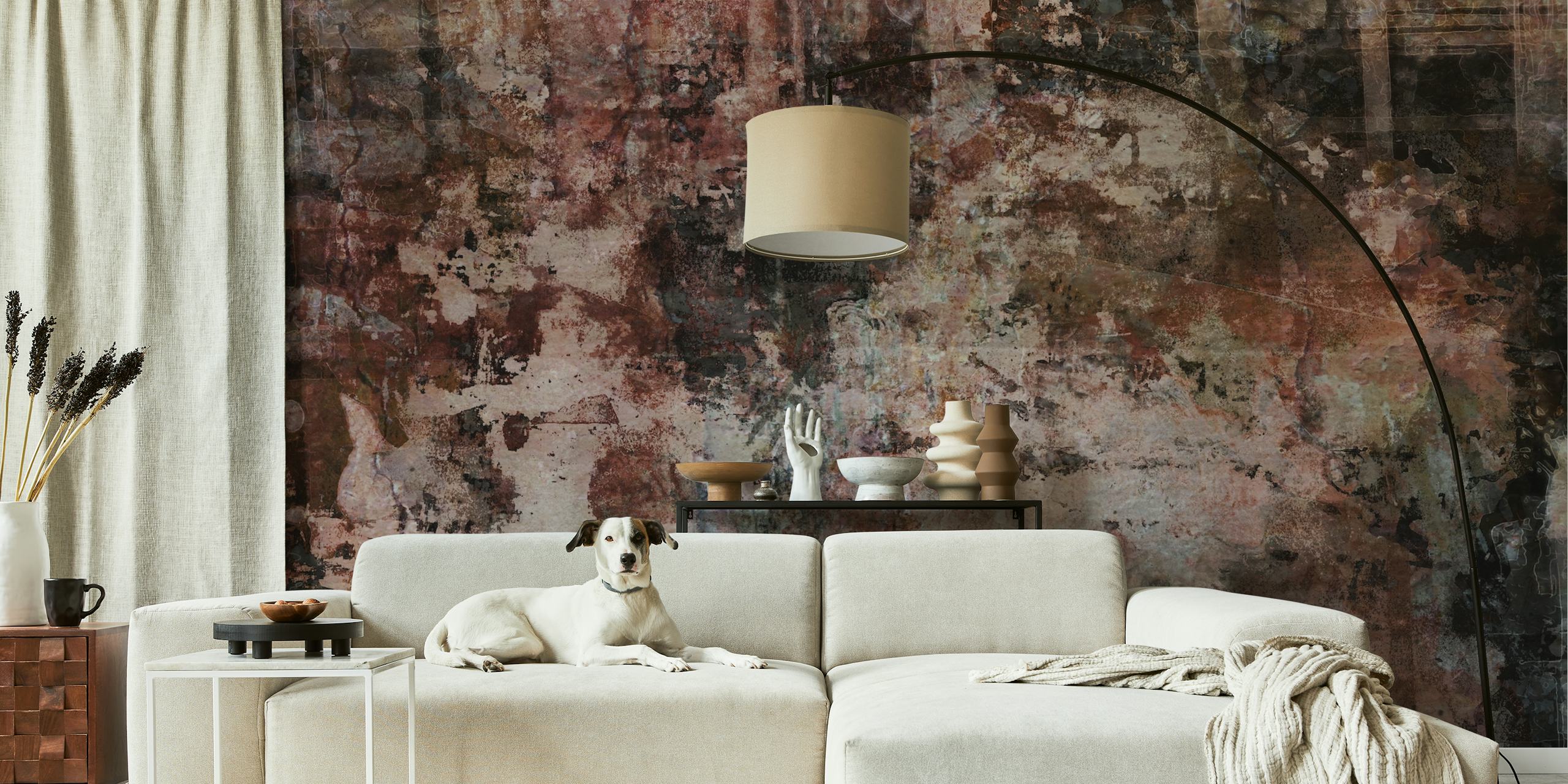 Texture with earthy tones and layered patterns wallpaper