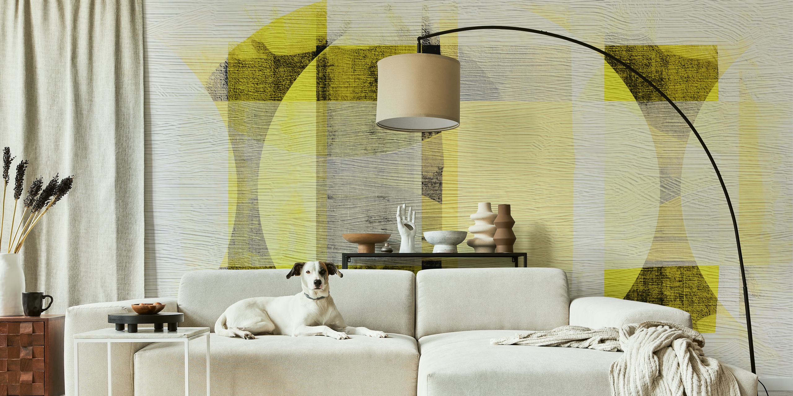 Tapeta Bauhaus Sunrise σε έναν μοντέρνο χώρο