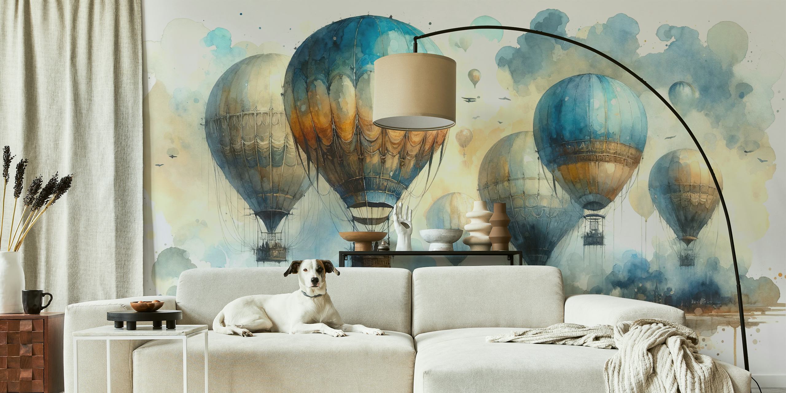 Whispers of Adventure wallpaper with hot air balloons
