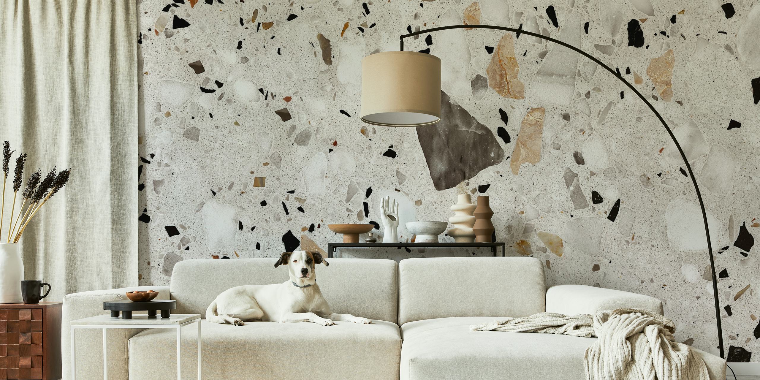 Zidna obloga Natural Stone Terrazzo Art u sobi