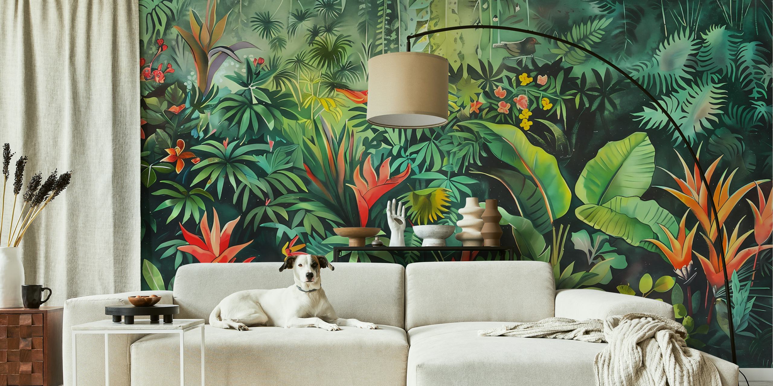 Tropical Garden 29 tapeta u postavci sobe