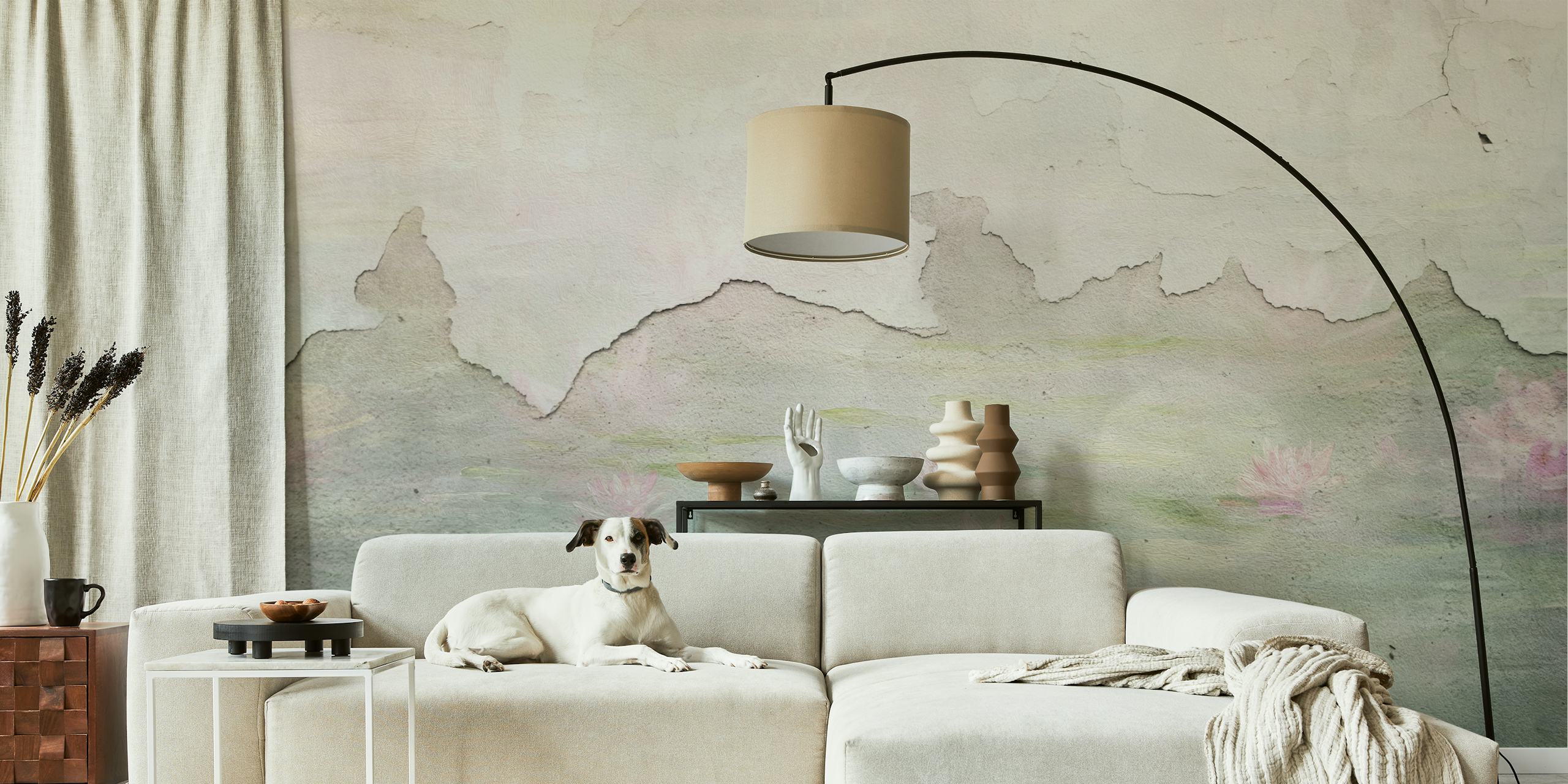 Lotus Dream Vintage tapeta u sobi