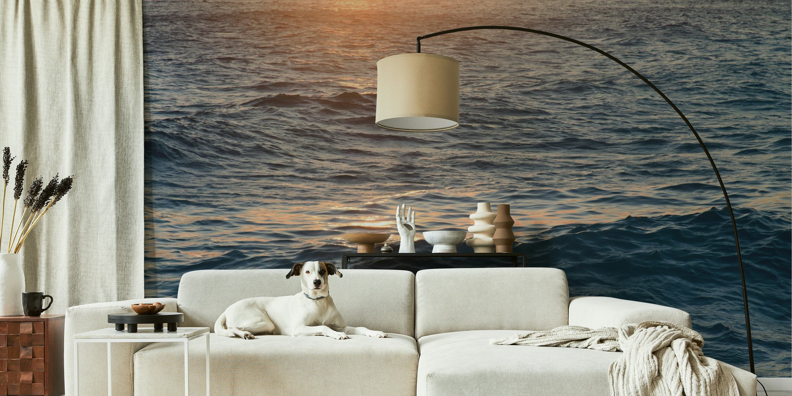 Caribbean Ocean behang in een kamer