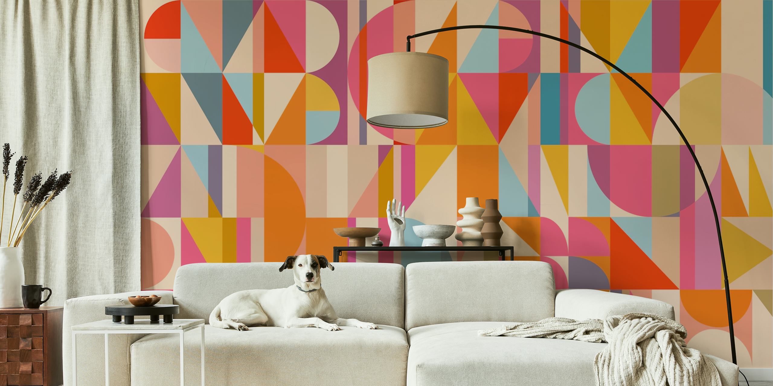 Geometric Construction 20 tapeta w pokoju