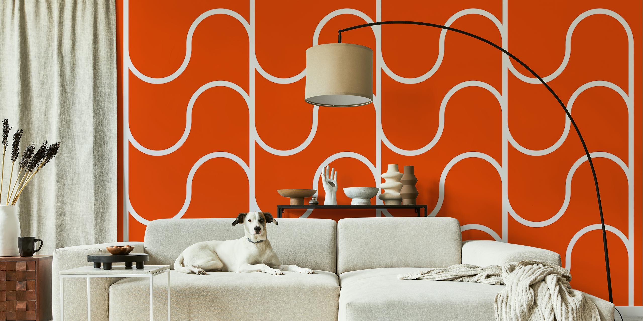 Rustic Waves Elegance tapet visad i ett rum