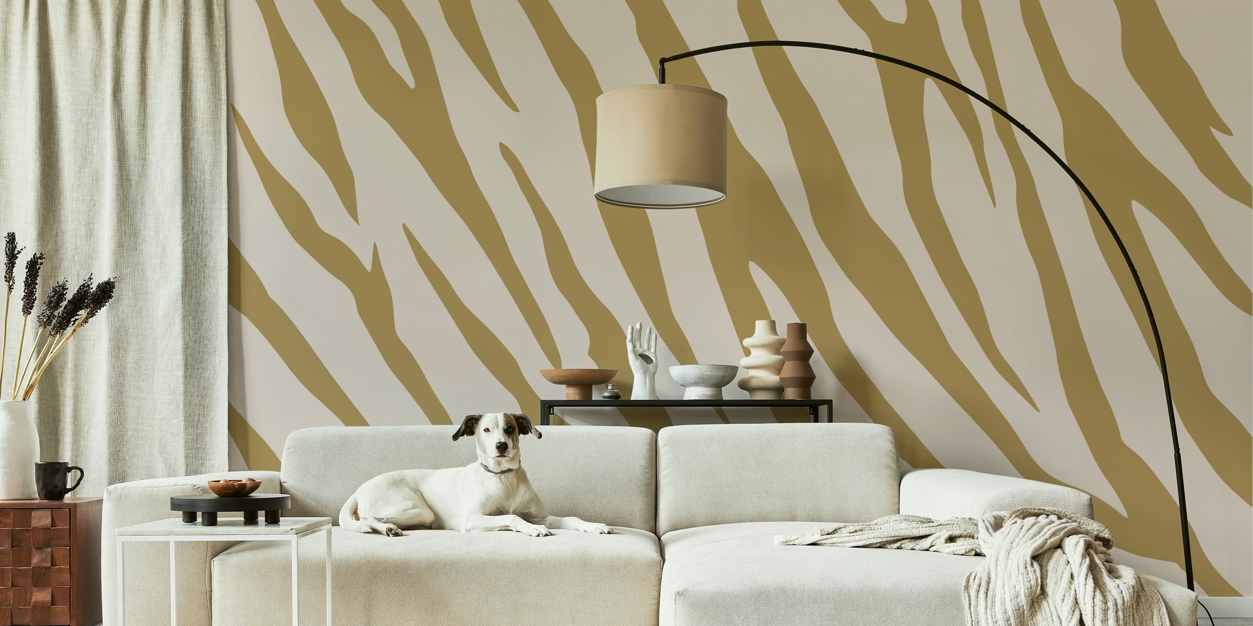 Contemporary Savanna wallpaper in a room