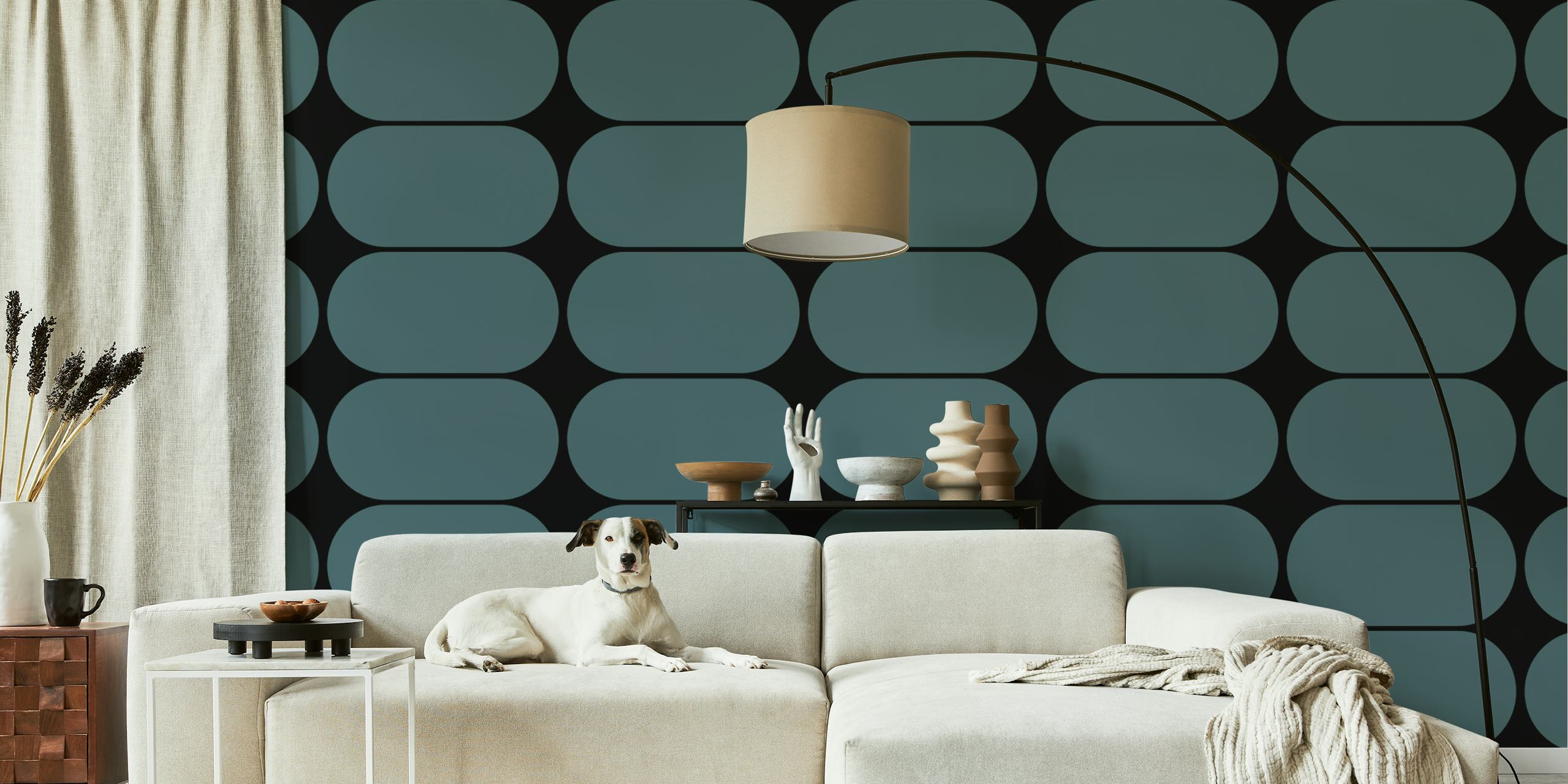 Elegant Sable Pebbles tapet vist i et rom