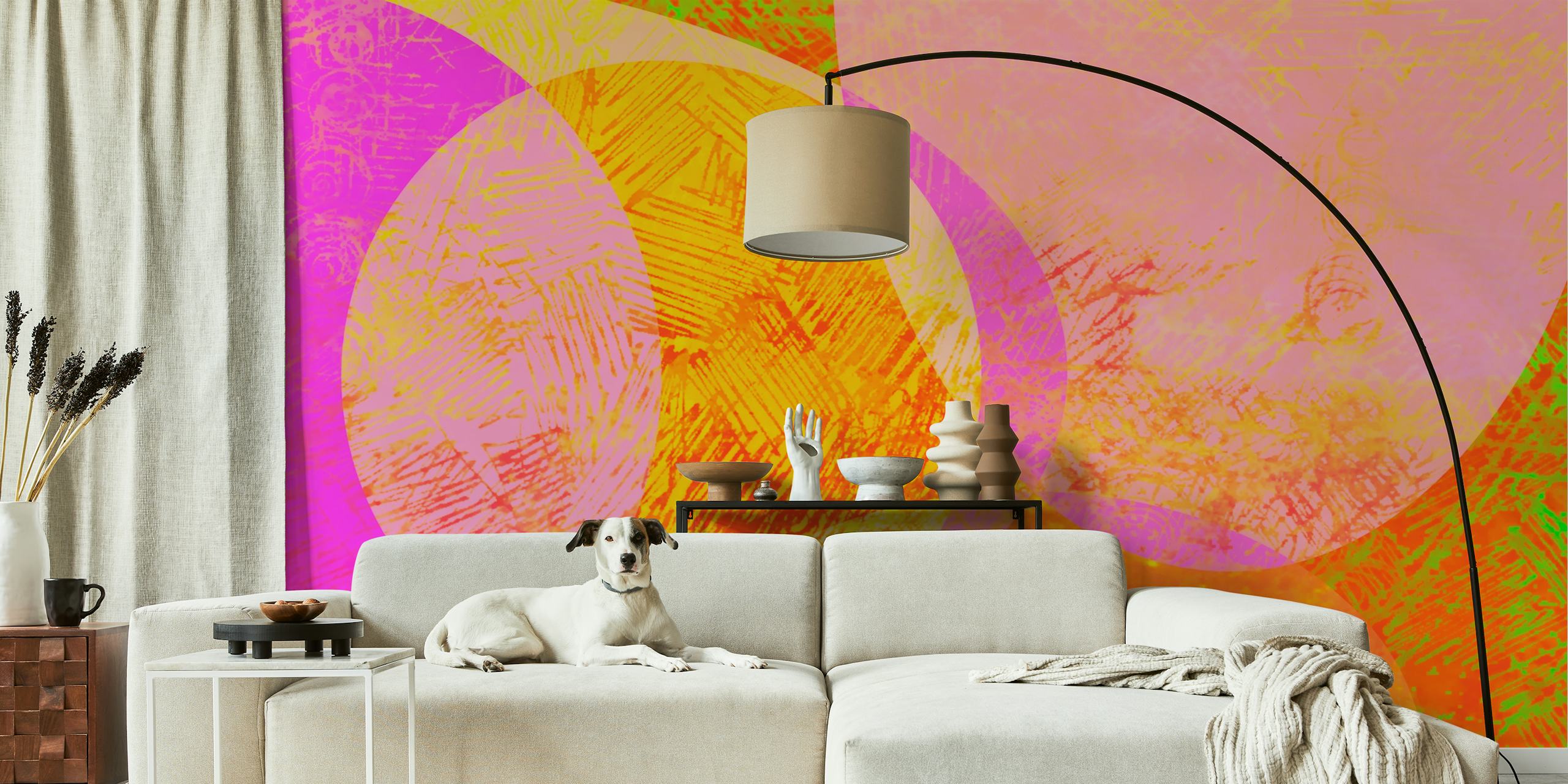 Tapeta Vibrant Hues Canvas u sobi