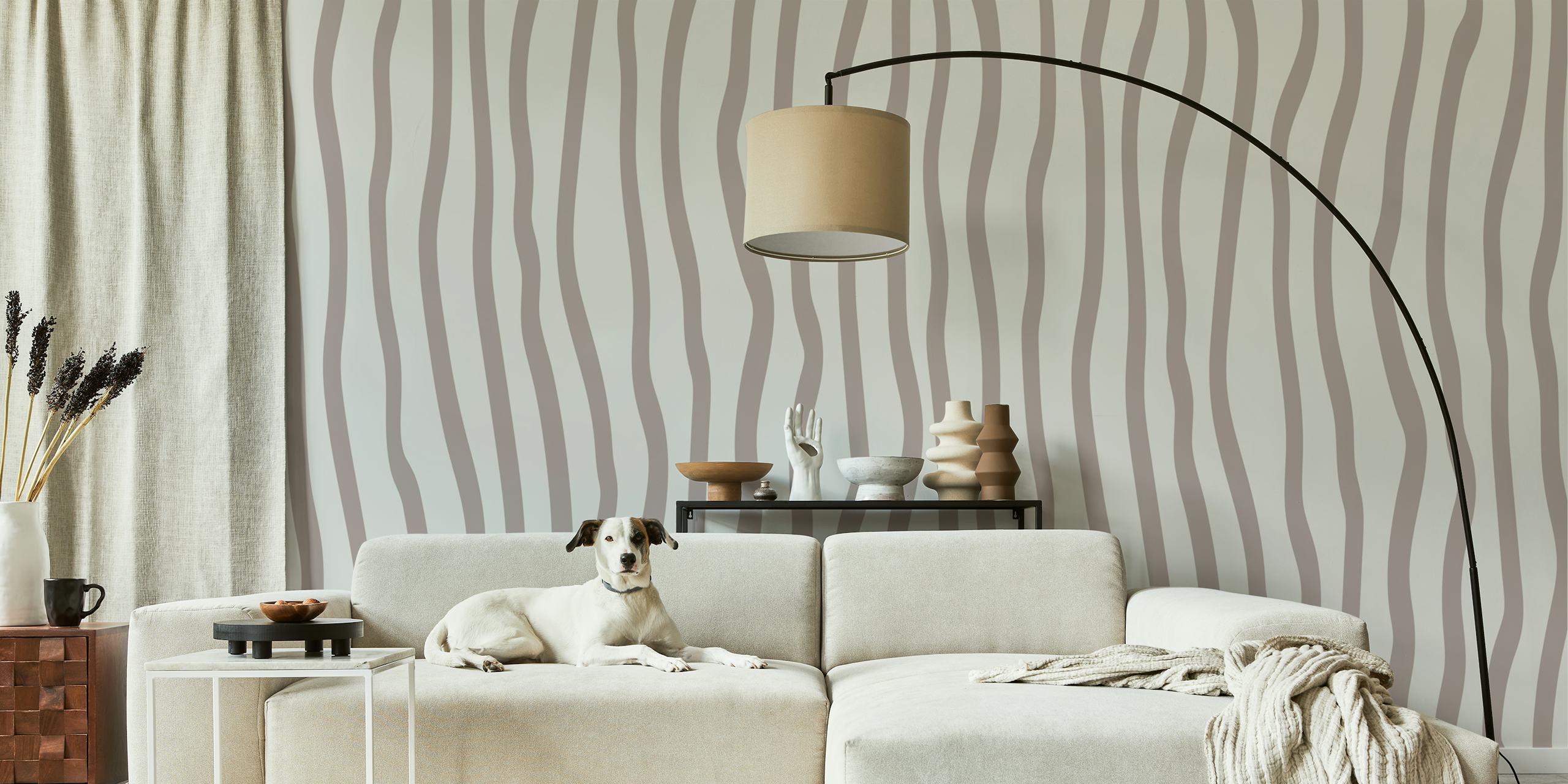 Earthy Stripes Elegance tapet i et rum