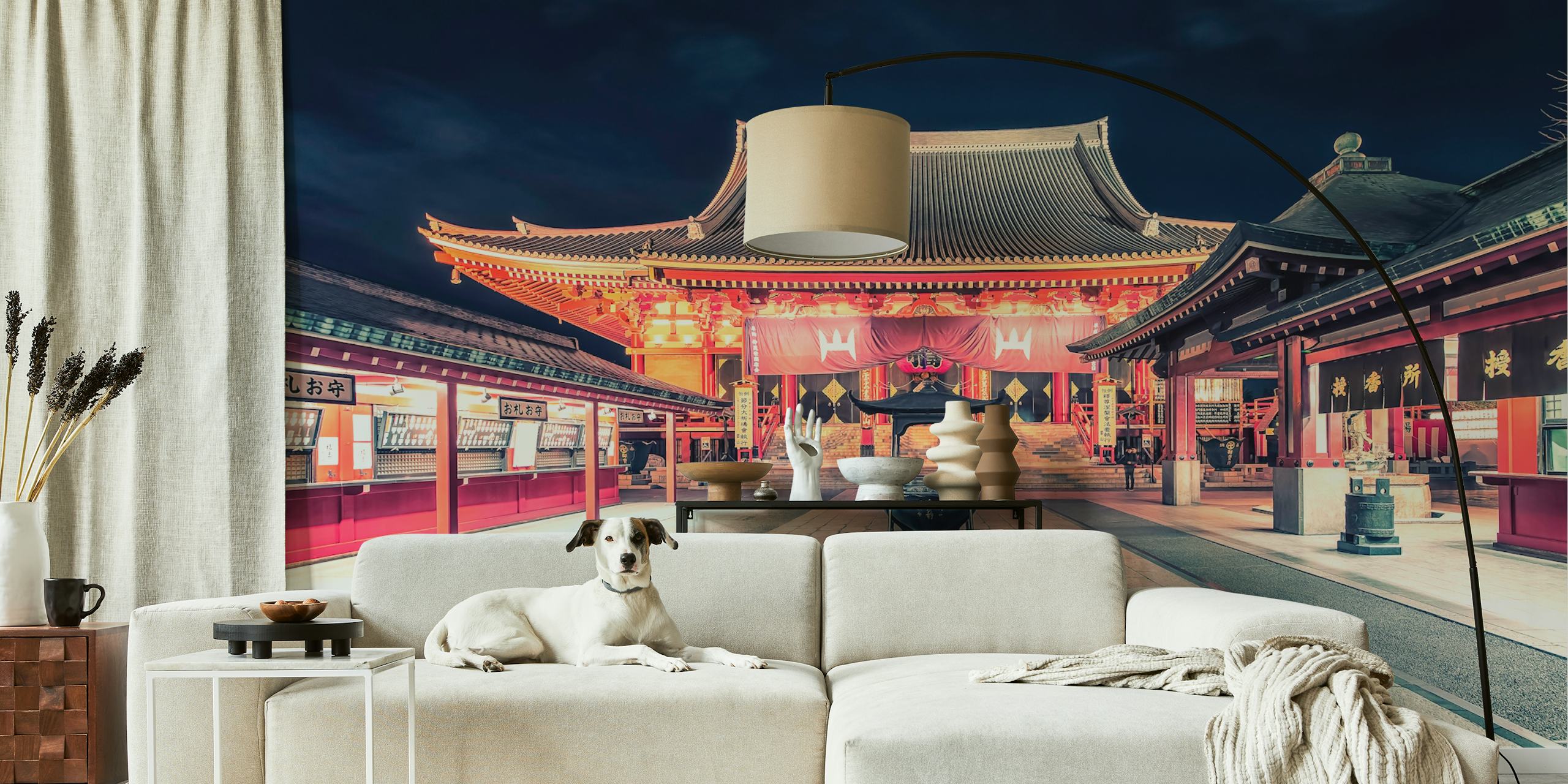 Senso-Ji Pagoda tapet i et rum