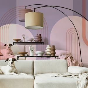 Abstract Arches in Pink and Purple