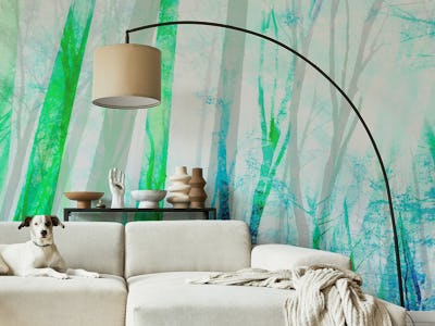 Turquoise Sunlight Forest