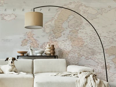 Detailed Europe map Lucille