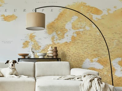 Detailed Europe map Rossie