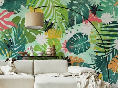 tropical jungle wall art
