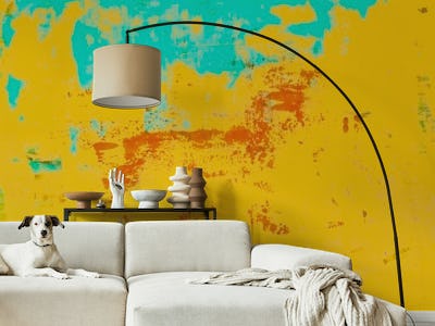 Abstract Art Bright Yellow