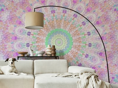 Arabesque Lilac Mosaic Mandala