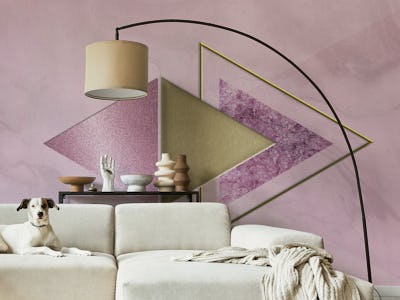Triangle Marble Rosegold