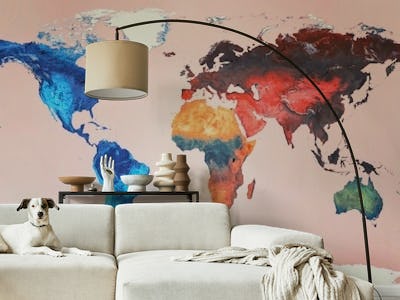 World colorful map