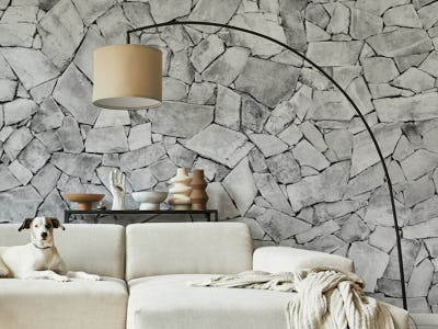 Rustic Loft Stone Wall 6
