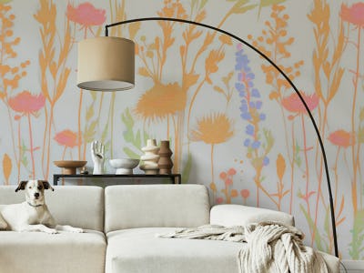 Wildflower Meadow Peach Pink