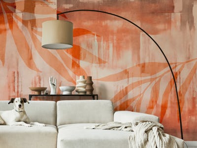 Abstract Nature Tangerine Foliage