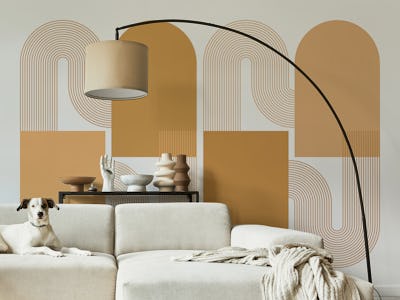 Abstract Mid Century Fall Arch Geo