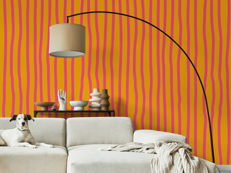 Fancy Stripes Orange Pink