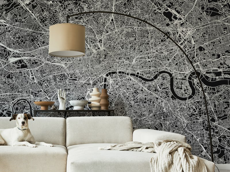 London Black Map