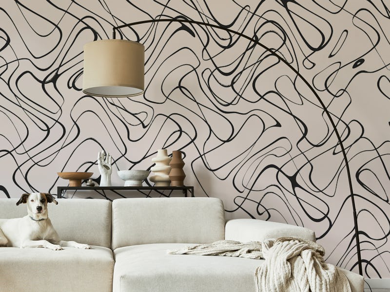 Thin Shakey Lines Square