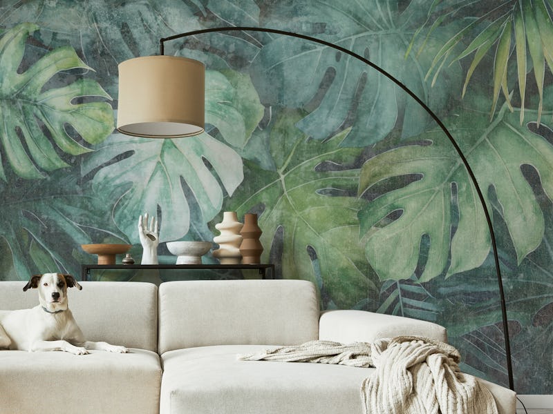 Watercolor Tropical Jungle Foliage