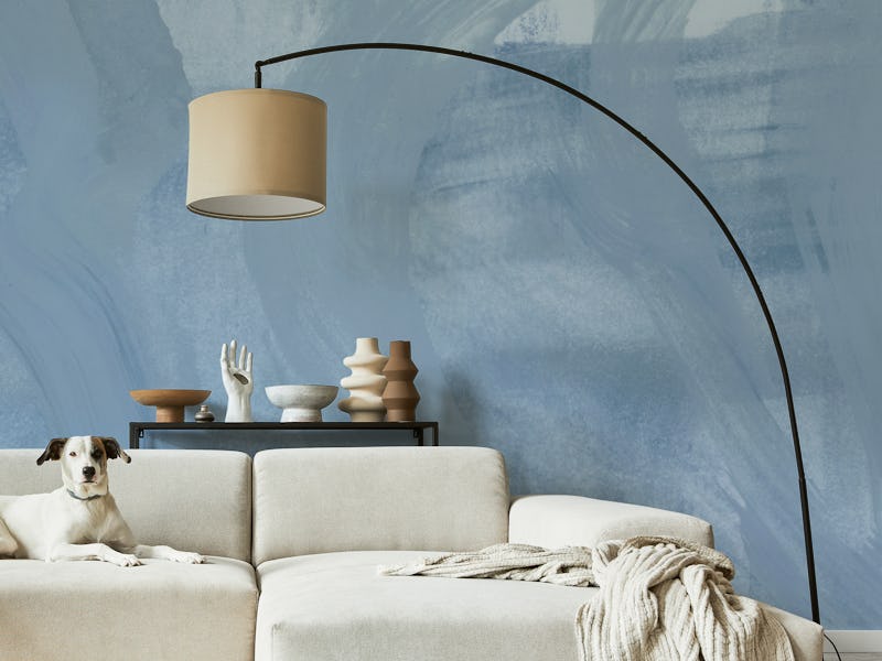 soft bluish strokes