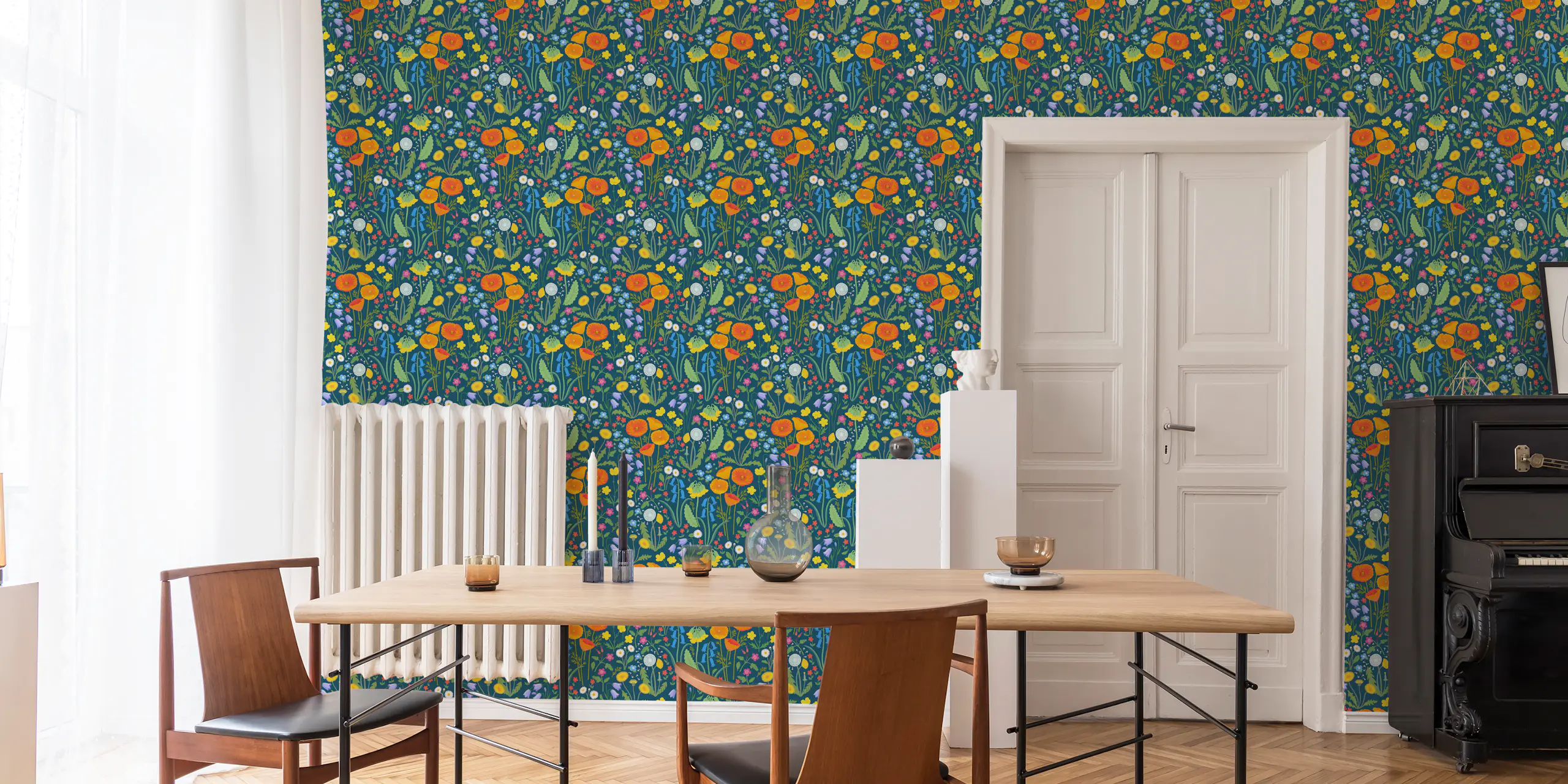 Wildflower Meadow Wallpaper - Happywall.com