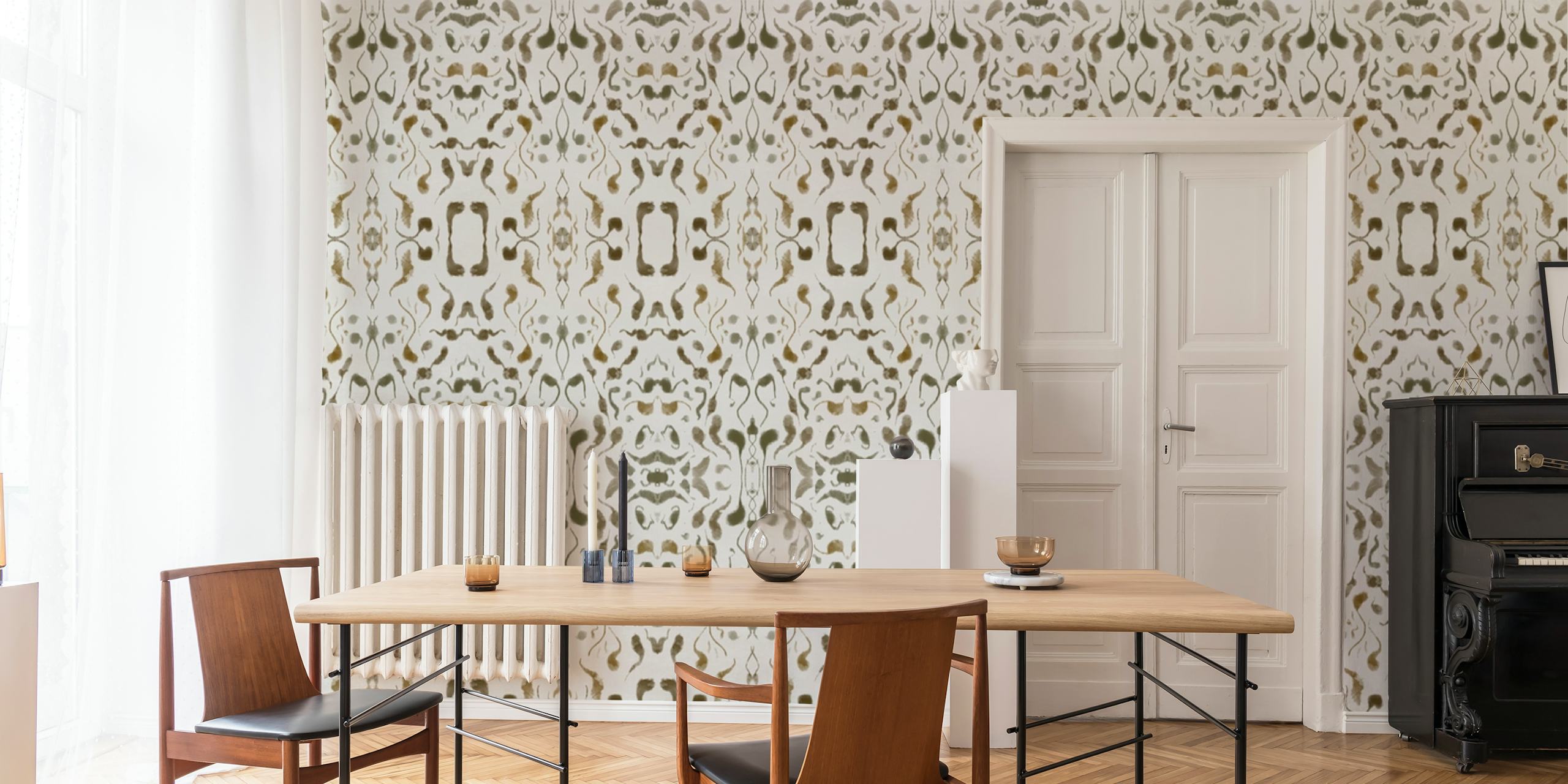 Rorschach Forest tapet vist i et moderne rom