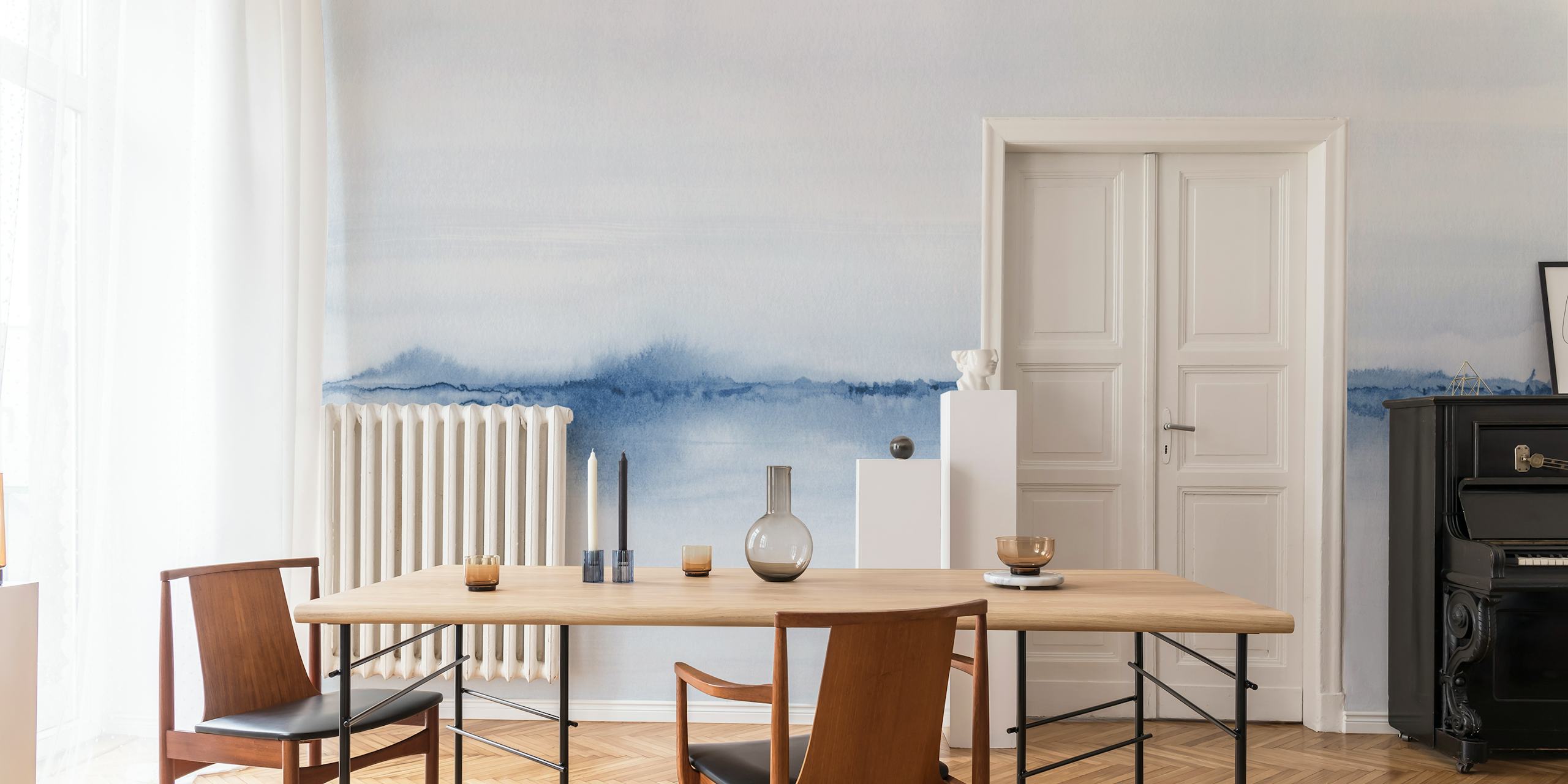 Tapeta Watercolor landscape v pokoji