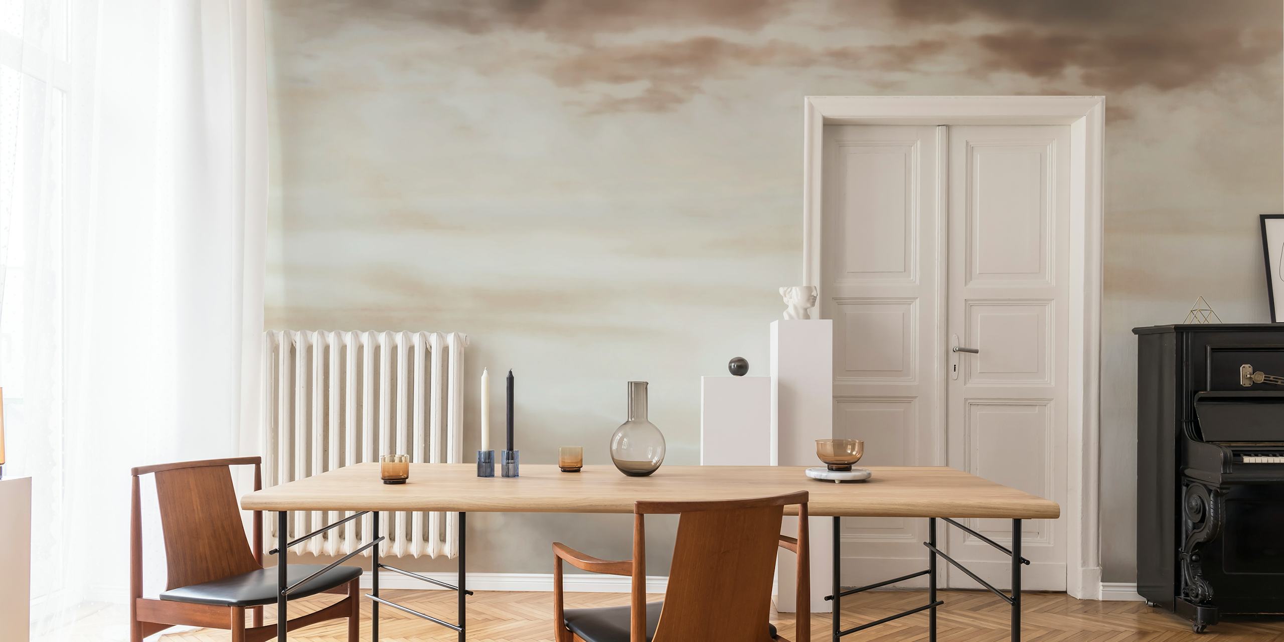 Misty Horizon wallpaper in a room