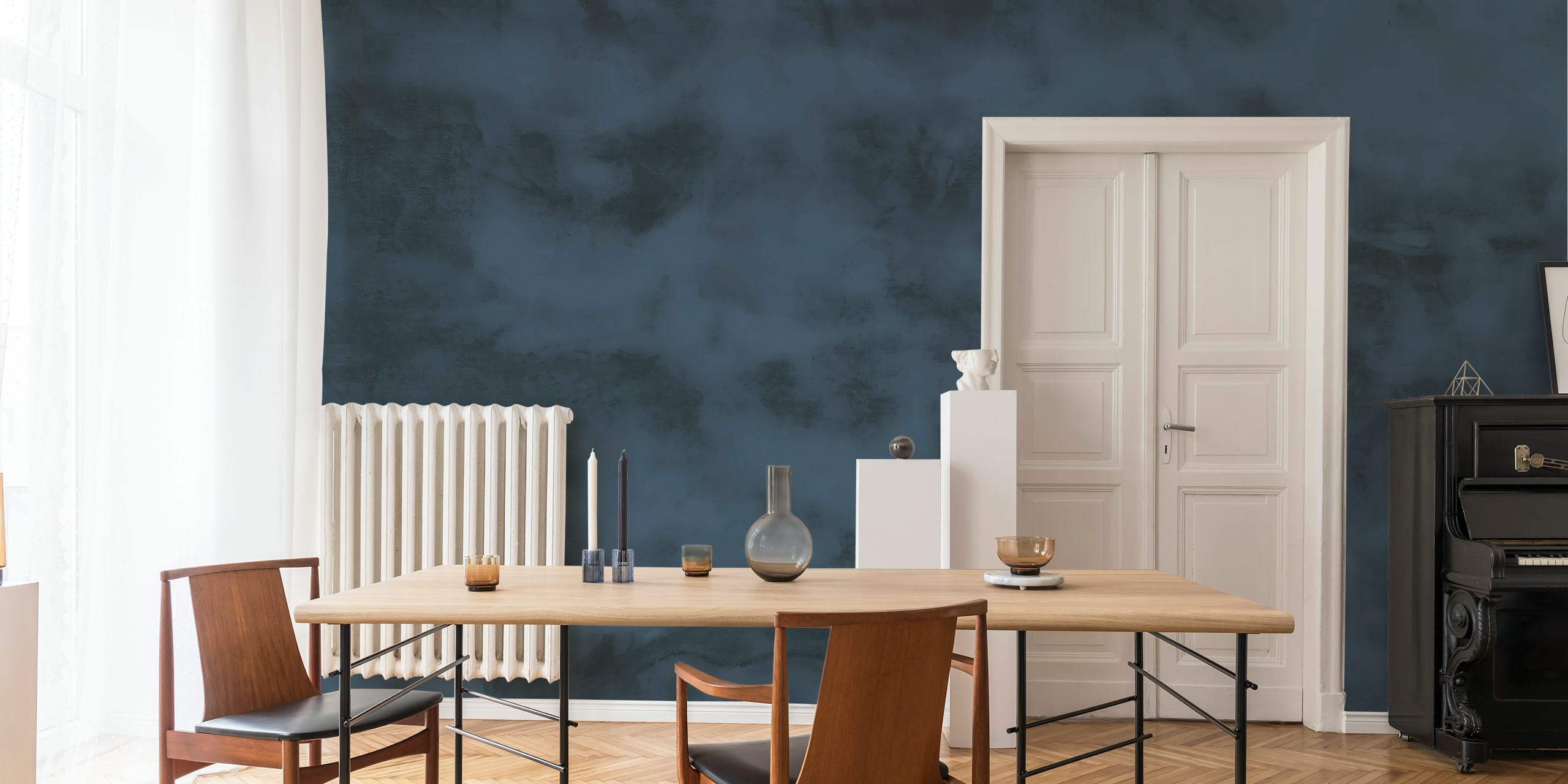 Papel de parede Midnight Velvet em um quarto