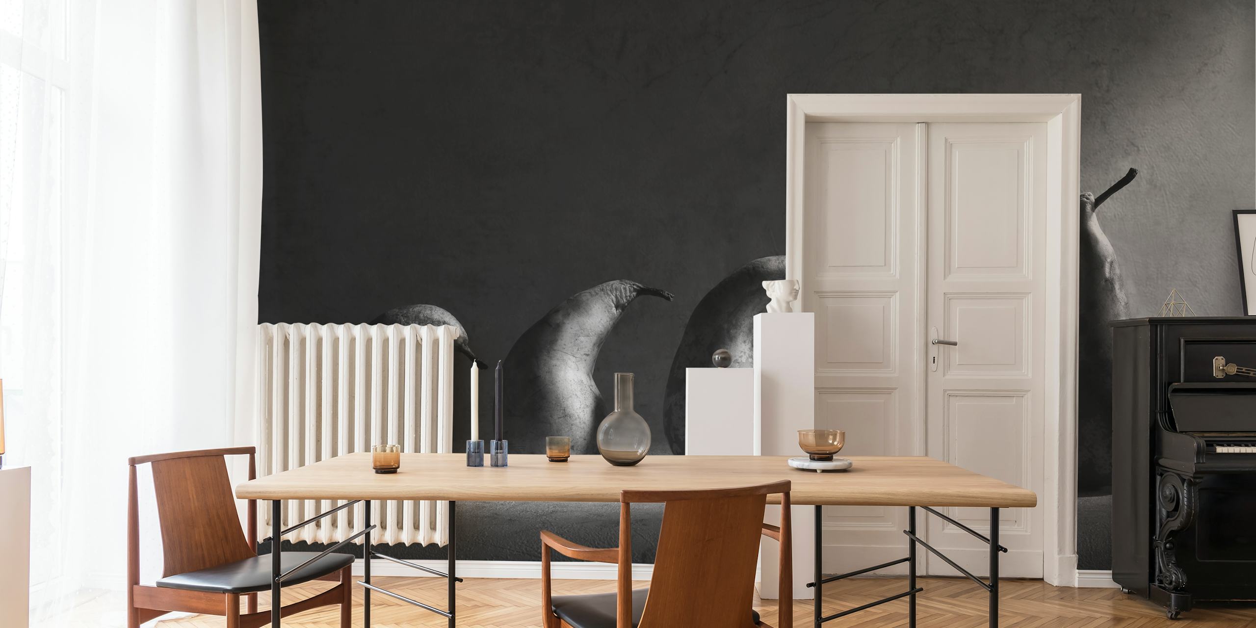 Evolution wallpaper design in a room
