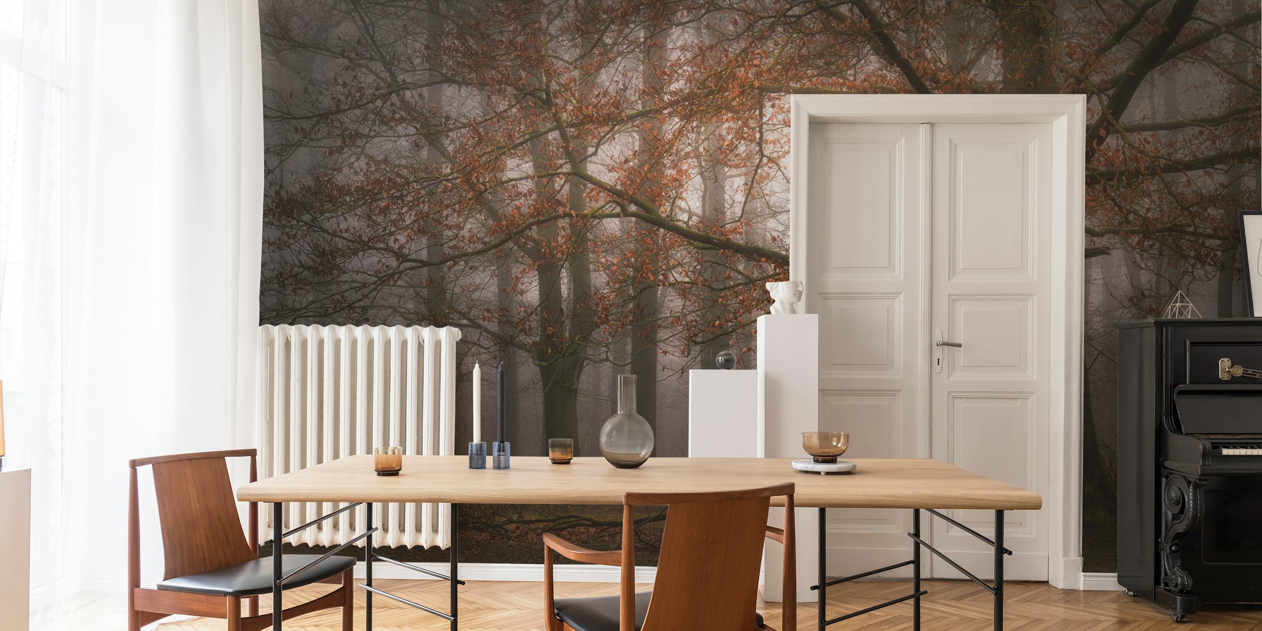 Foggy memory wallpaper in a room