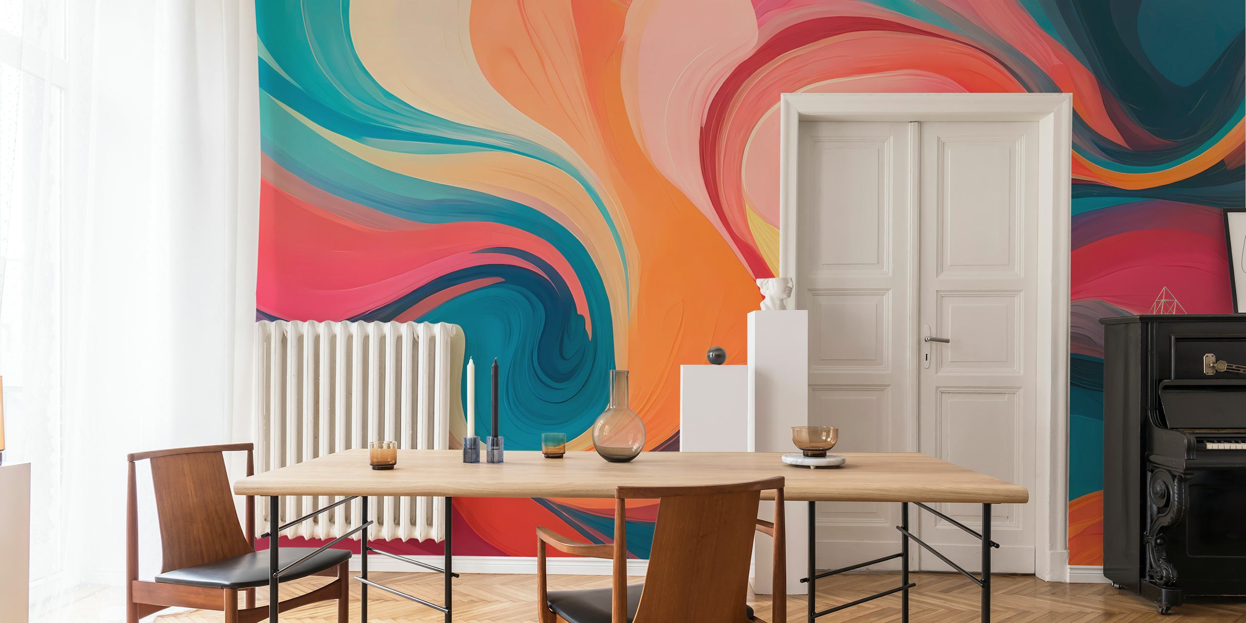 Energetic Color Fusion wallpaper i et rom