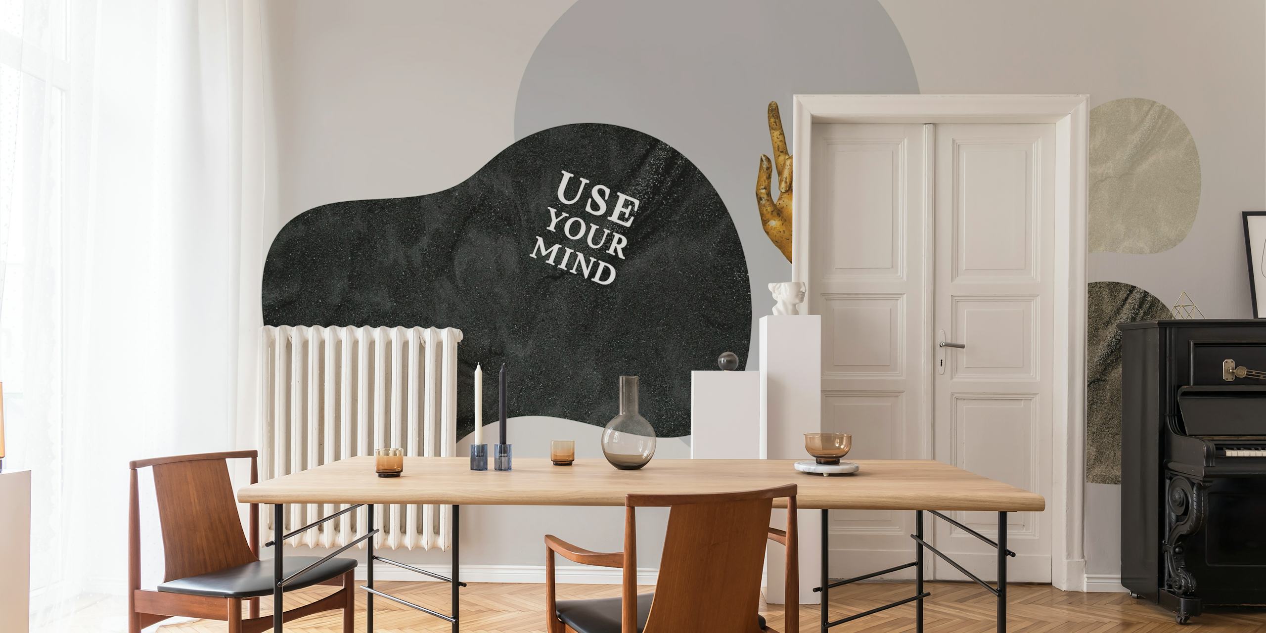 Cottage core wallpaper displayed in a room