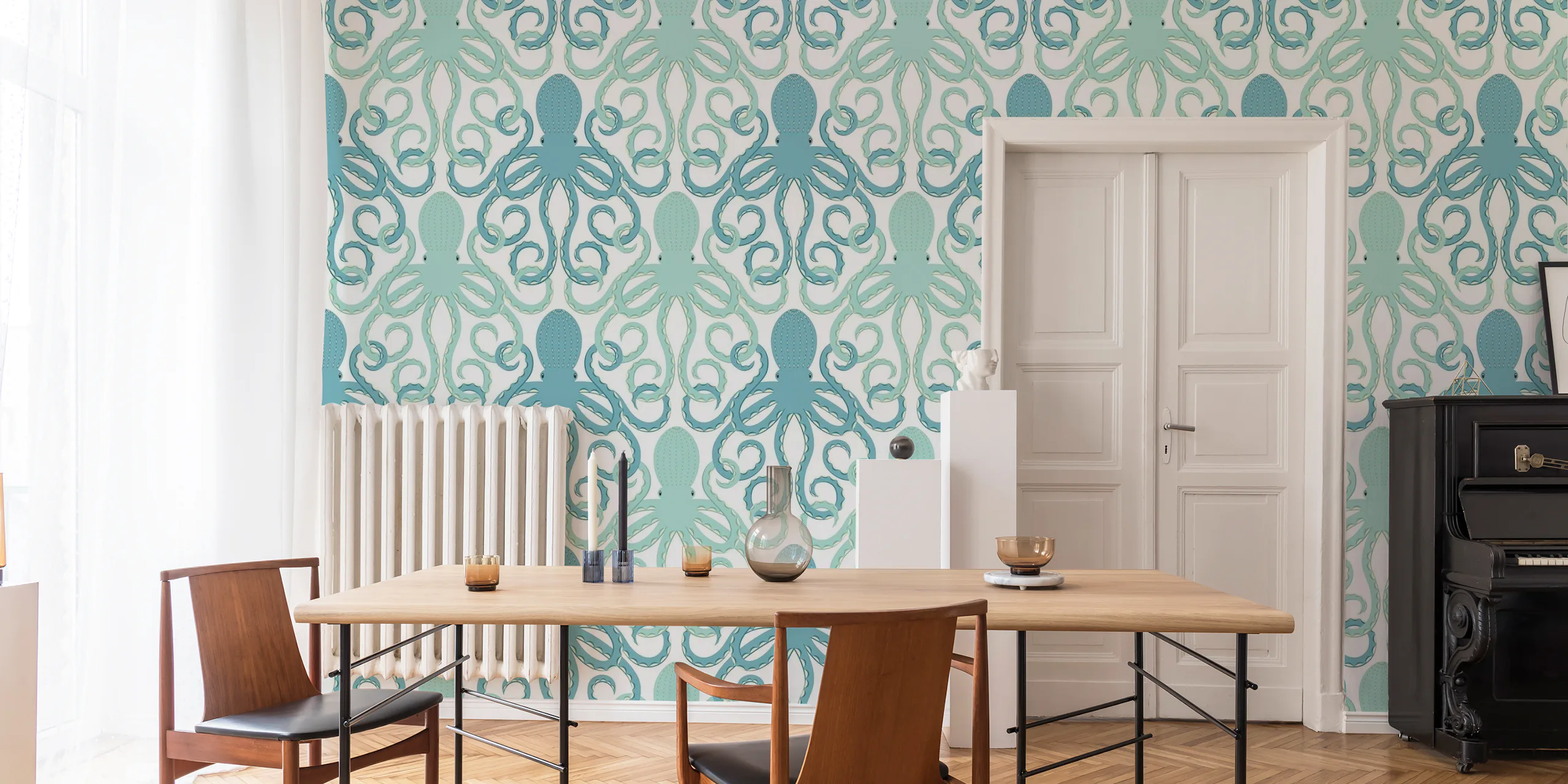 Interlocking Octopuses Wallpaper - Buy Online at Happywall