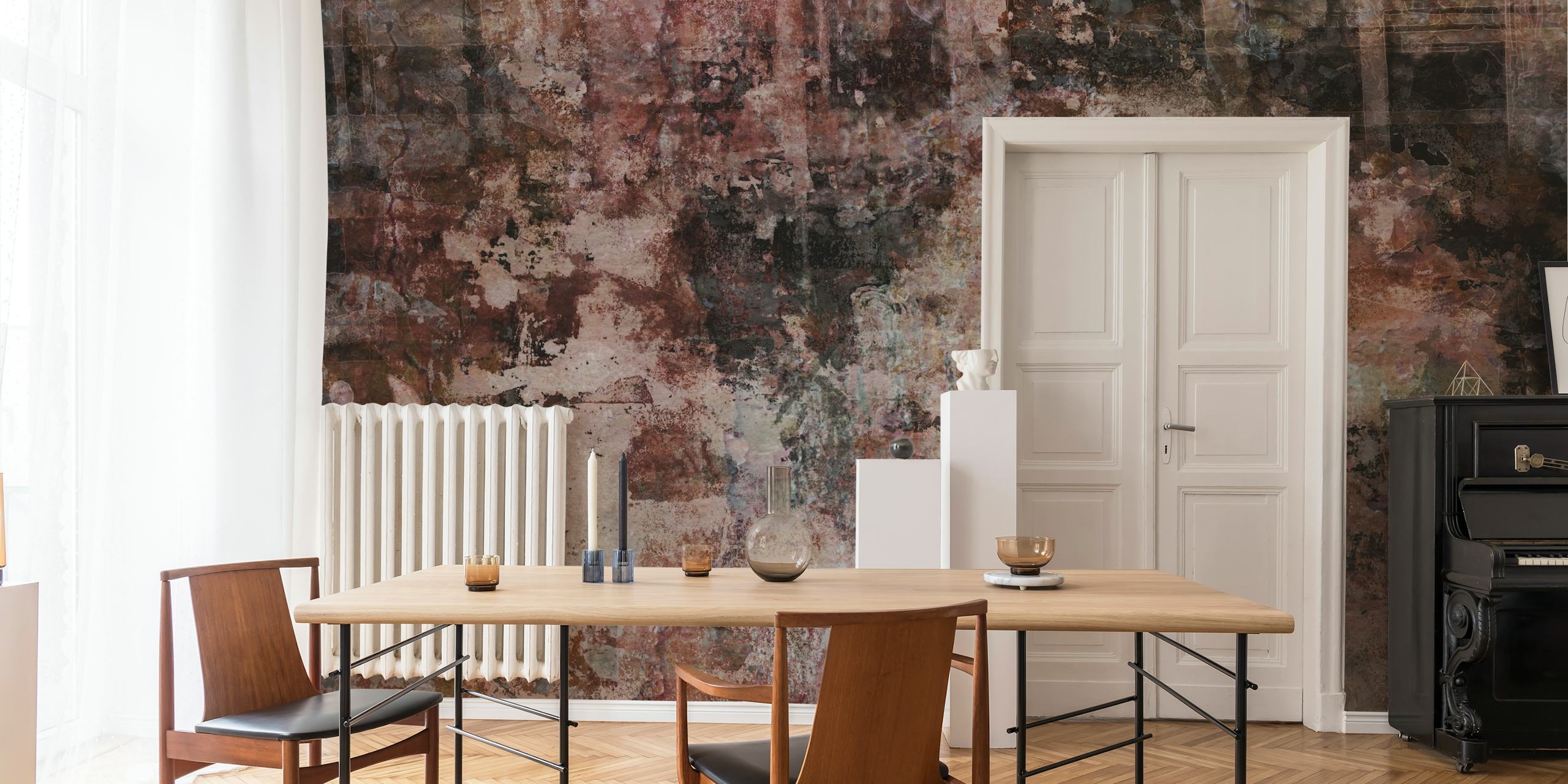 Texture with earthy tones and layered patterns wallpaper