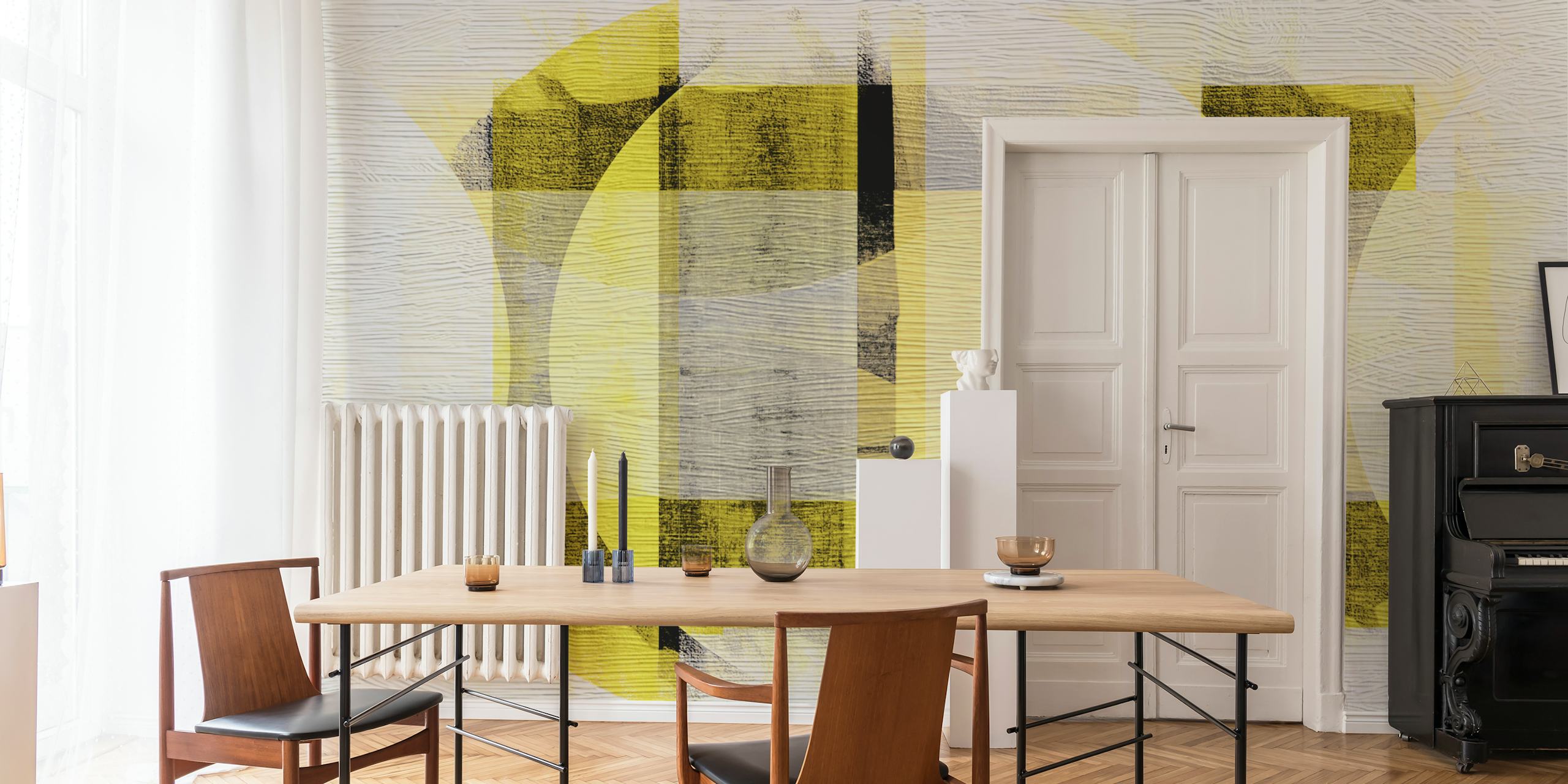 Tapeta Bauhaus Sunrise σε έναν μοντέρνο χώρο