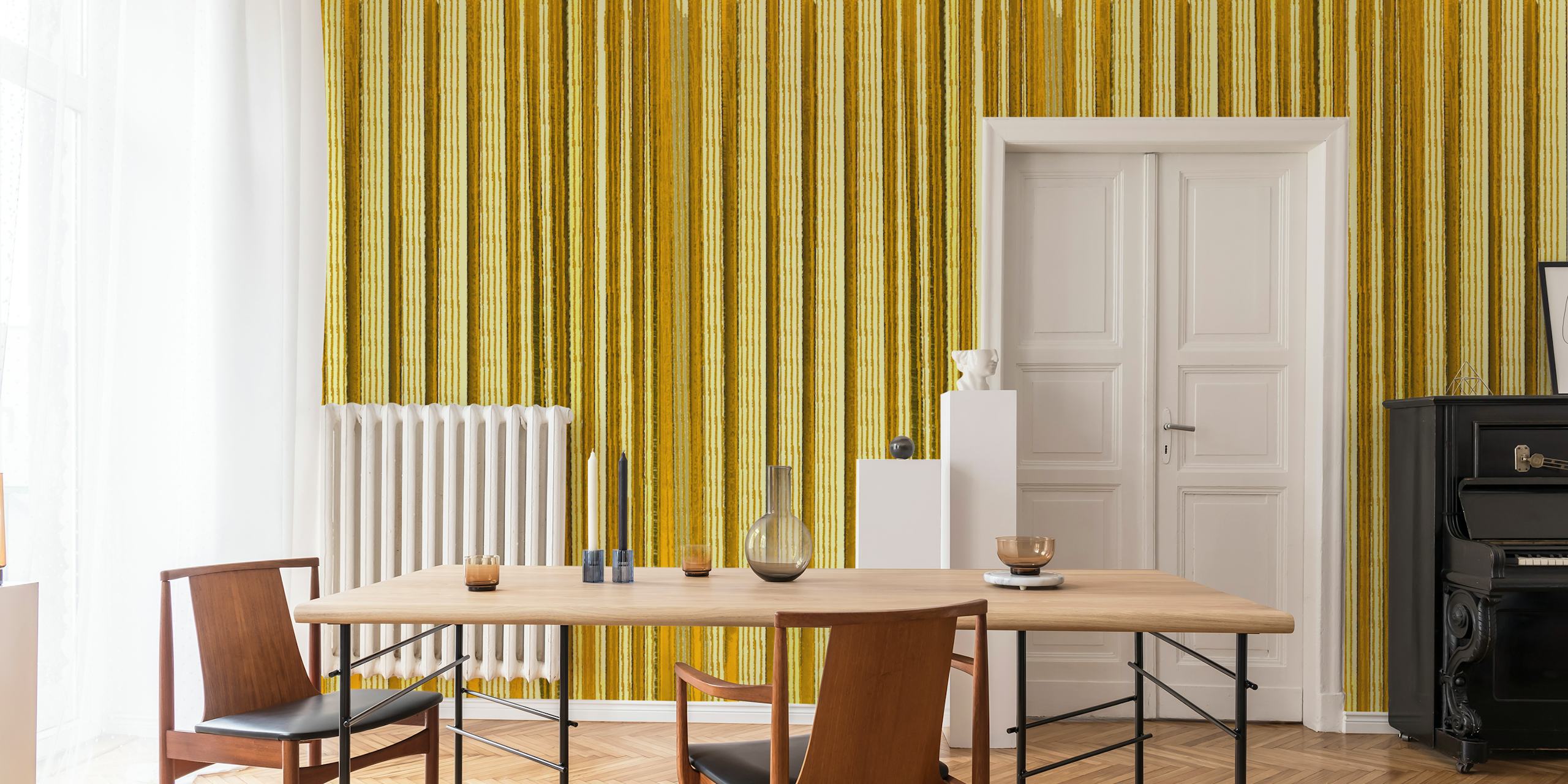 Seventies Background Monochrome Tapete in einem Raum