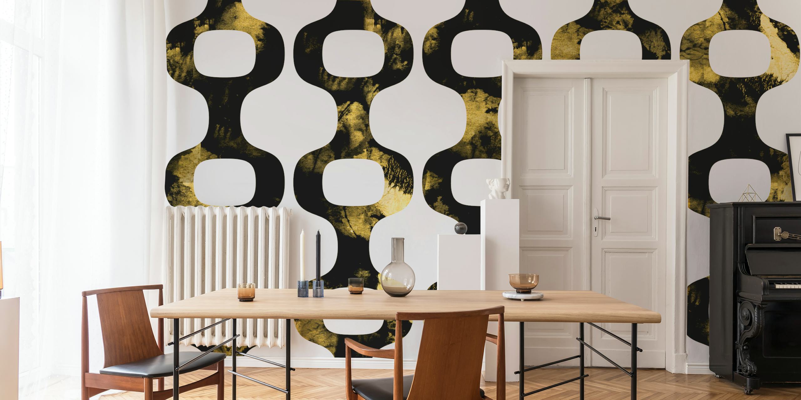 70s Geometry wallpaper image in a room
